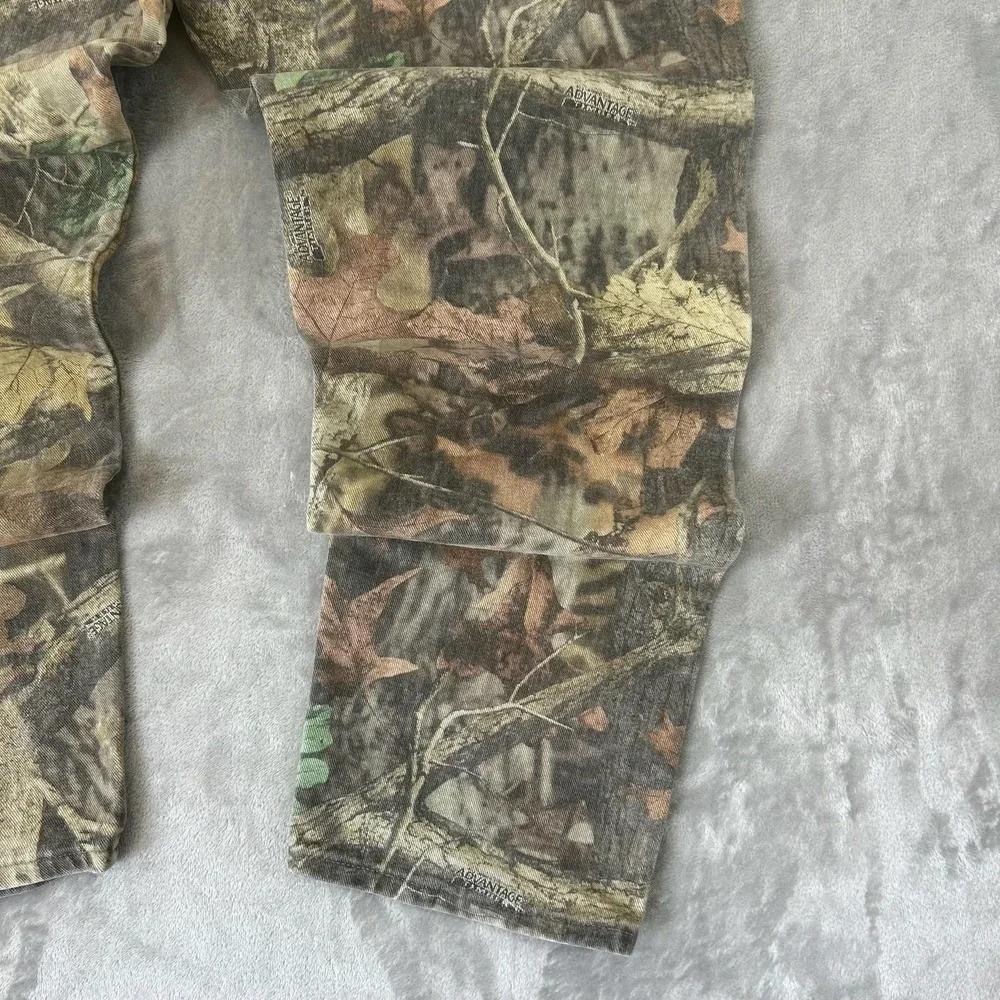 Wrangler 97GR1M Jeans Mens 36x34 Brown Camo Straight Hunting Denim Pants Outdoor